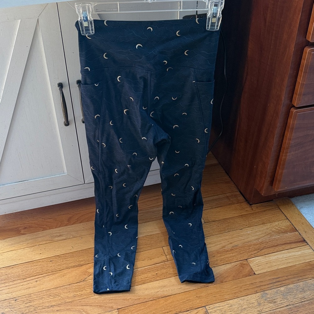 Moon Print Navy Leggings